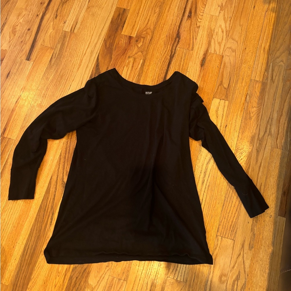 a.n.a Black Long Sleeve Tee